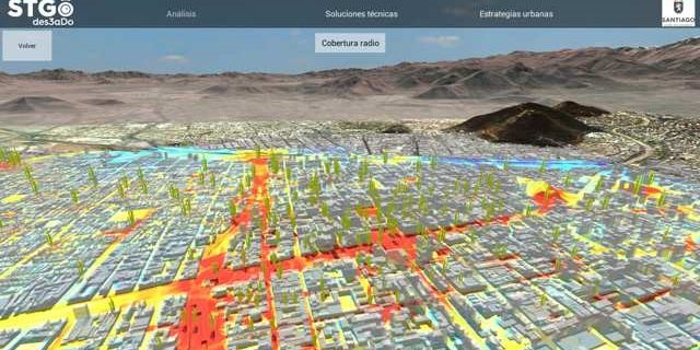 Santiago du Chili en 3D